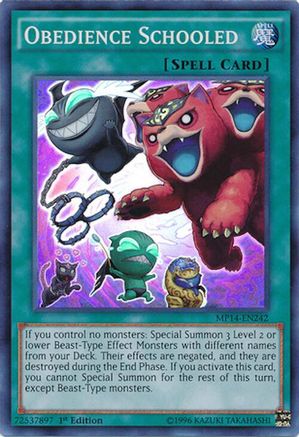 Obedience Schooled (MP14-EN242) - 2014 Mega-Tins Mega Pack 1st Edition