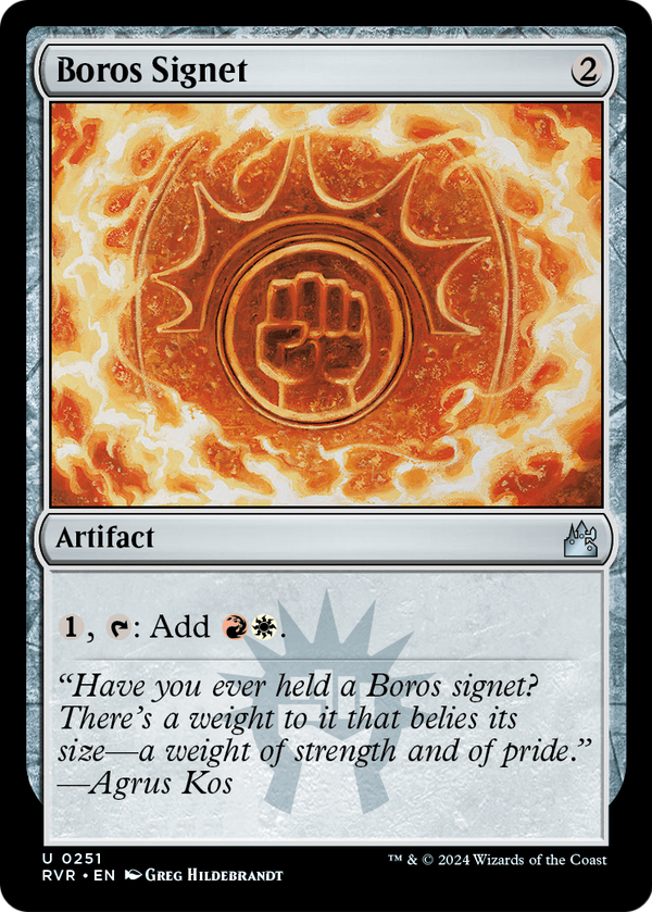 Boros Signet (RVR-251) - Ravnica Remastered