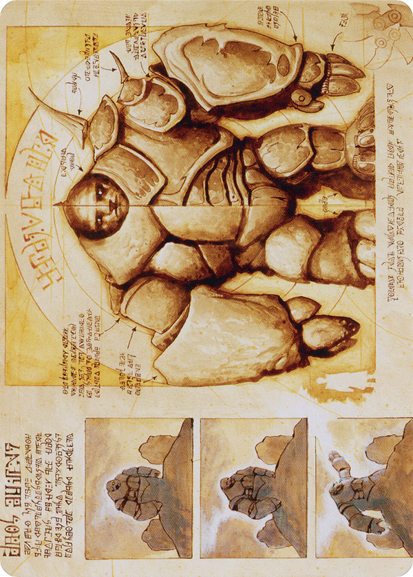 Precursor Golem // Precursor Golem (ABRO-072) - The Brothers' War Art Series (Borderless) Foil