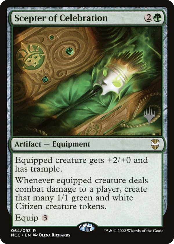 Scepter of Celebration (PPSNC-064) - New Capenna Commander Promos Foil