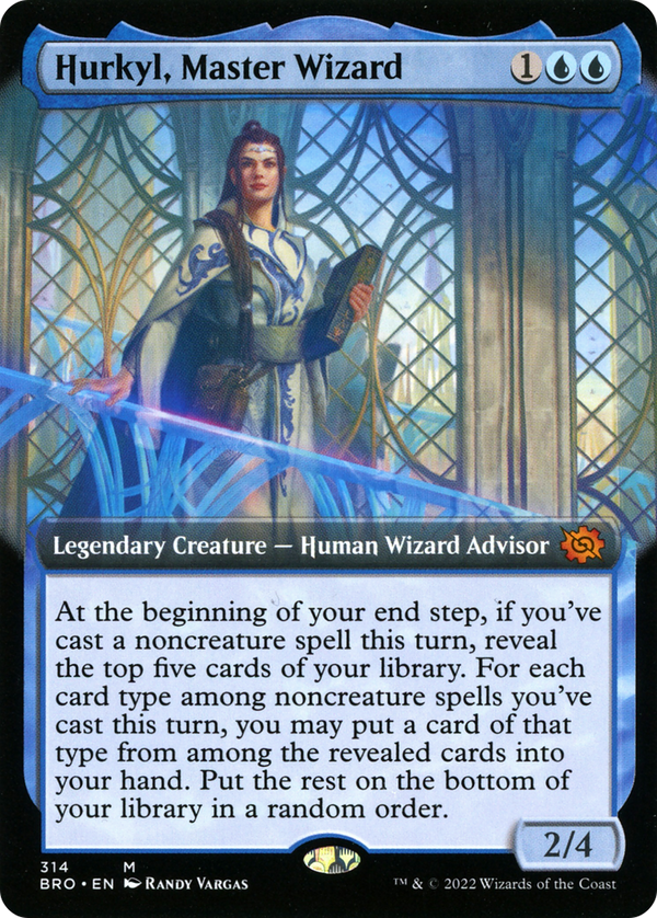 Hurkyl, Master Wizard (Extended Art) (BRO-314) - The Brothers' War: (Extended Art) Foil