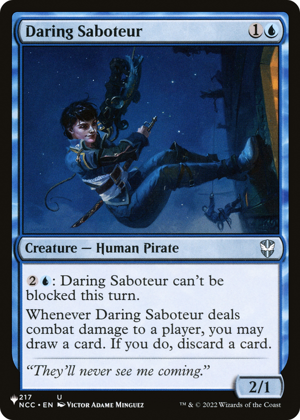 Daring Saboteur (LIST-NCC-217) - The List