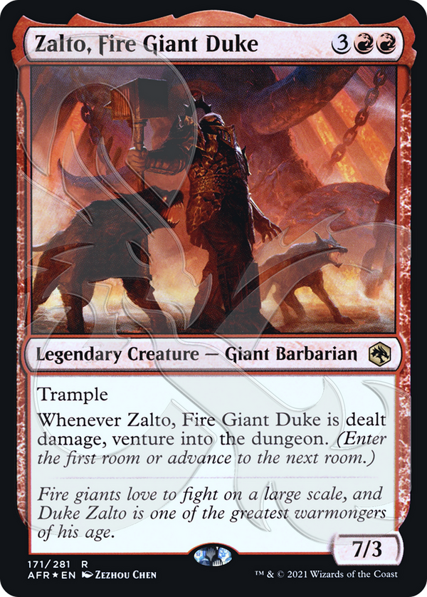 Zalto, Fire Giant Duke (AFR&-171) - Adventures in the Forgotten Realms Promos Foil