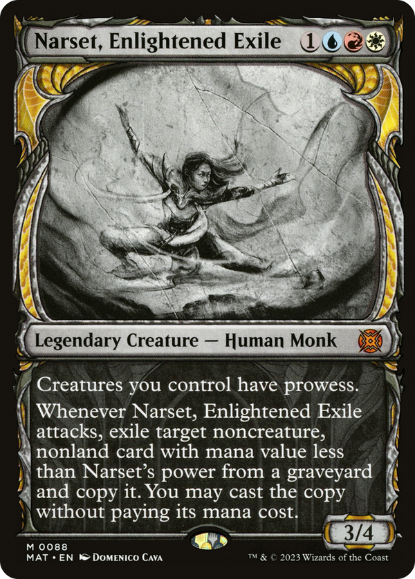 Narset, Enlightened Exile (Showcase) (MAT-088) - March of the Machine: The Aftermath: (Showcase) Foil