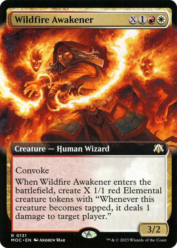 Wildfire Awakener (Extended Art) (MOC-131) - March of the Machine Commander: (Extended Art)