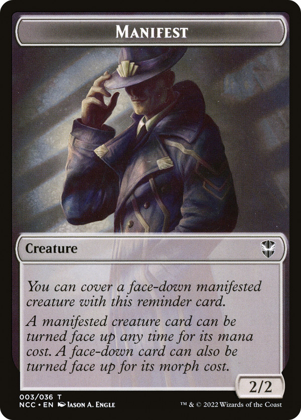 Manifest (TNCC-003) - New Capenna Commander Tokens Foil