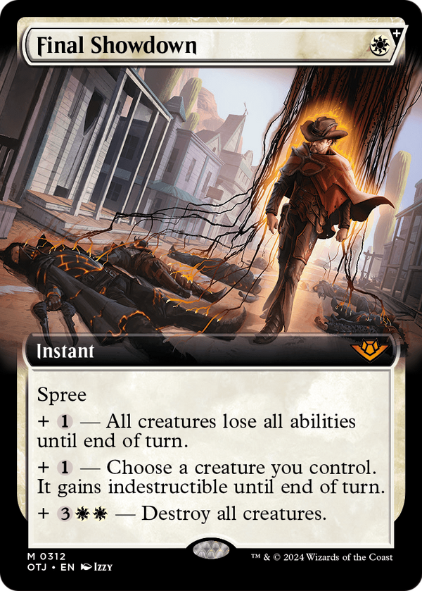 Final Showdown (Extended Art) (OTJ-312) - Outlaws of Thunder Junction: (Extended Art, spree) Foil