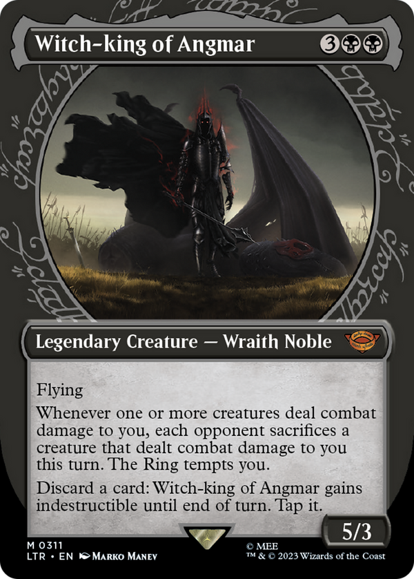 Witch-king of Angmar (Showcase) (LTR-311) - The Lord of the Rings: Tales of Middle-earth: (Showcase) (Borderless) Foil