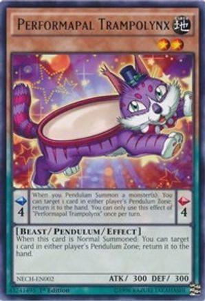 Performapal Trampolynx (NECH-EN002) - The New Challengers 1st Edition