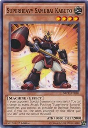 Superheavy Samurai Kabuto (NECH-EN008) - The New Challengers 1st Edition