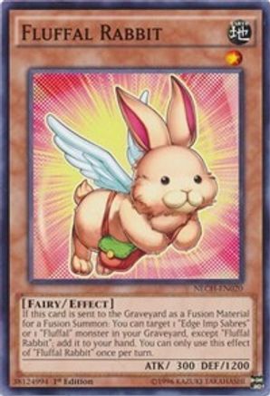 Fluffal Rabbit (NECH-EN020) - The New Challengers 1st Edition