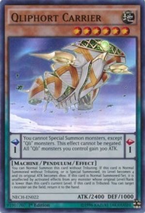 Qliphort Carrier (NECH-EN022) - The New Challengers 1st Edition