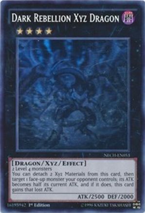 Dark Rebellion Xyz Dragon (Ghost Rare) (NECH-EN053) - The New Challengers Unlimited