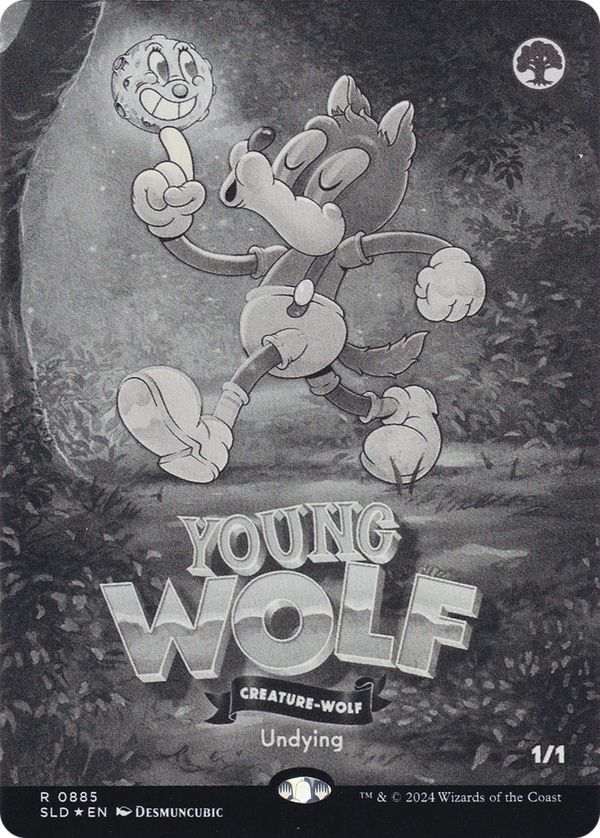 Young Wolf (SLD-885) - Secret Lair Drop (Borderless) Foil