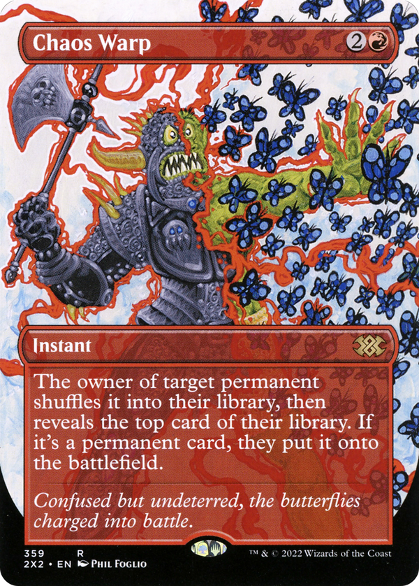 Chaos Warp (Borderless) (2X2-359) - Double Masters 2022