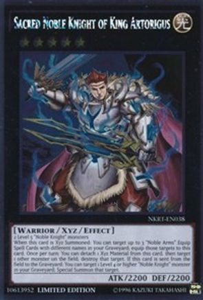 Sacred Noble Knight of King Artorigus (NKRT-EN038) - Noble Knights of the Round Table Box Set Limited