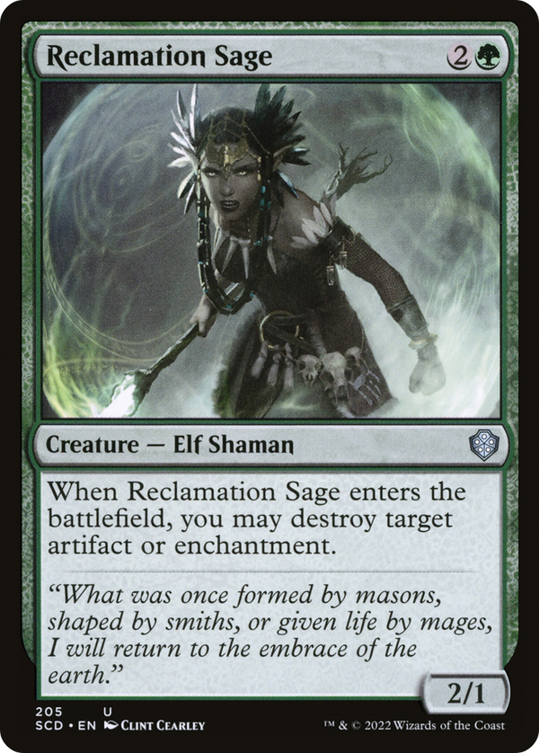Reclamation Sage (SCD-205) - Starter Commander Decks
