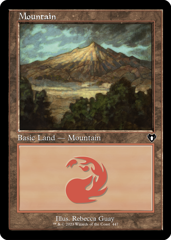 Mountain (447) (Retro Frame) (CMM-447) - Commander Masters