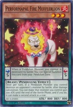 Performapal Fire Mufflerlion (SECE-EN001) - Secrets of Eternity Unlimited