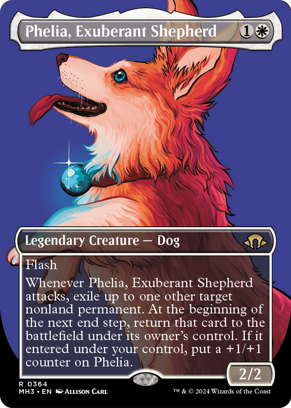 Phelia, Exuberant Shepherd (Borderless) (MH3-364) - Modern Horizons 3 Foil