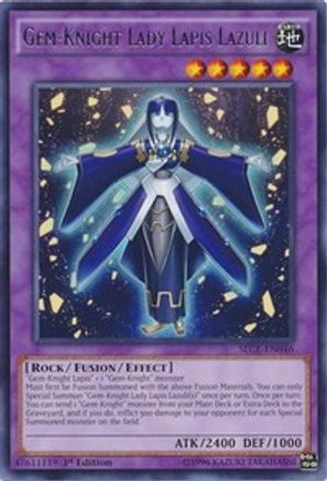 Gem-Knight Lady Lapis Lazuli (SECE-EN046) - Secrets of Eternity 1st Edition