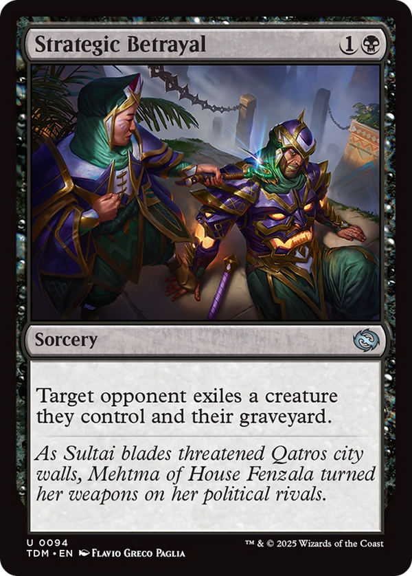 Strategic Betrayal (TDM-094) - Tarkir: Dragonstorm Foil