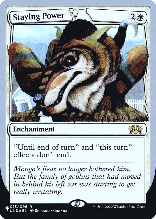 Staying Power (LIST-013/096) - The List (Unfinity Foil Edition) Foil