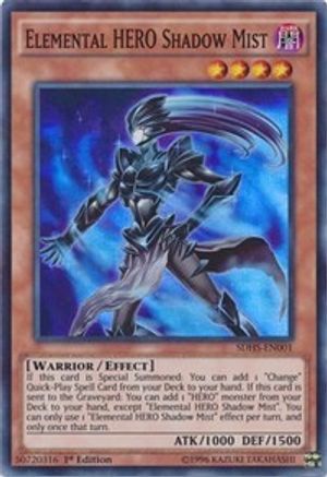 Elemental HERO Shadow Mist (SDHS-EN001) - Structure Deck: HERO Strike Unlimited