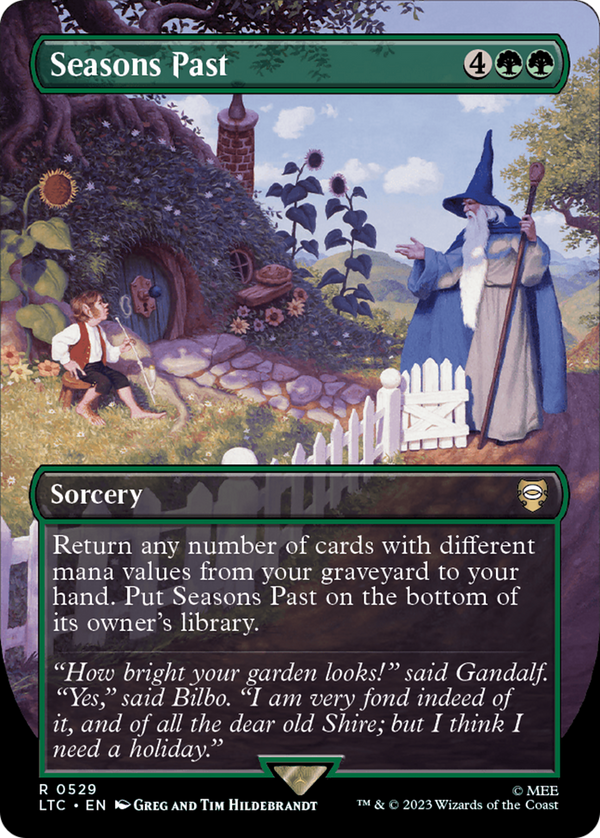 Seasons Past (Borderless) (LTC-529) - Tales of Middle-earth Commander Foil