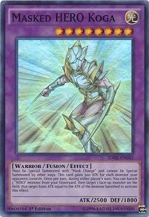 Masked HERO Koga (SDHS-EN042) - Structure Deck: HERO Strike Unlimited