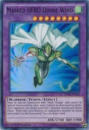 Masked HERO Divine Wind (SDHS-EN043) - Structure Deck: HERO Strike Unlimited