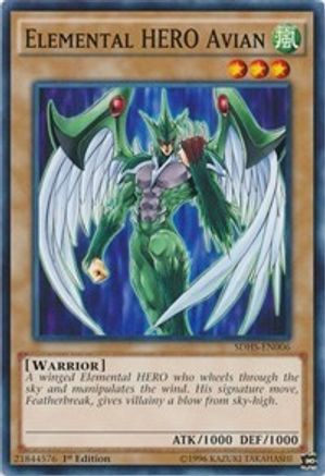 Elemental HERO Avian (SDHS-EN006) - Structure Deck: HERO Strike Unlimited