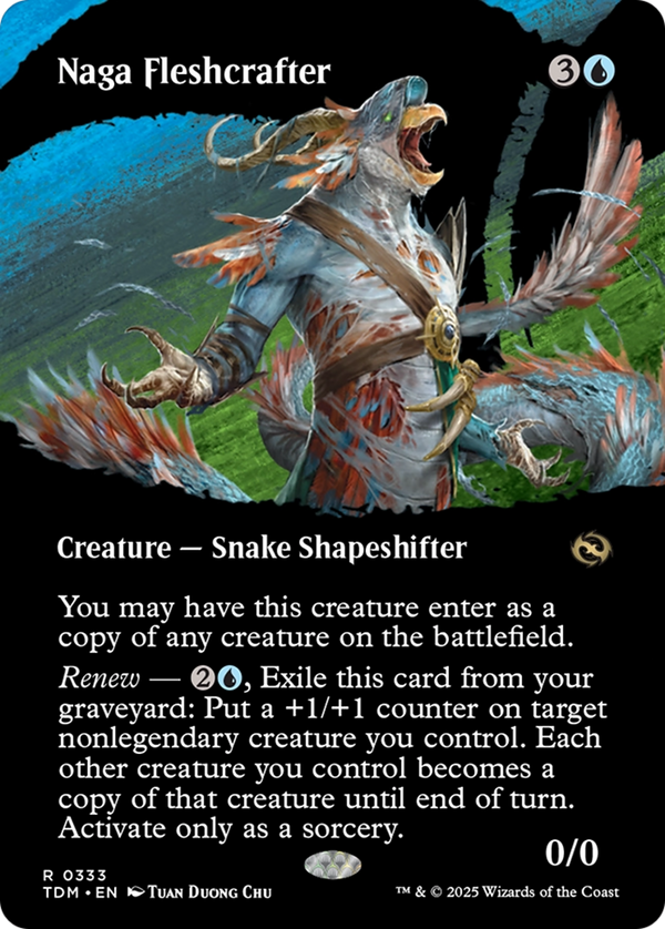 Naga Fleshcrafter (Borderless) (TDM-333) - Tarkir: Dragonstorm: (Showcase)