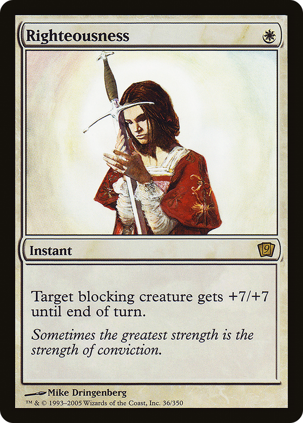 Righteousness (9ED-036) - 9th Edition Foil