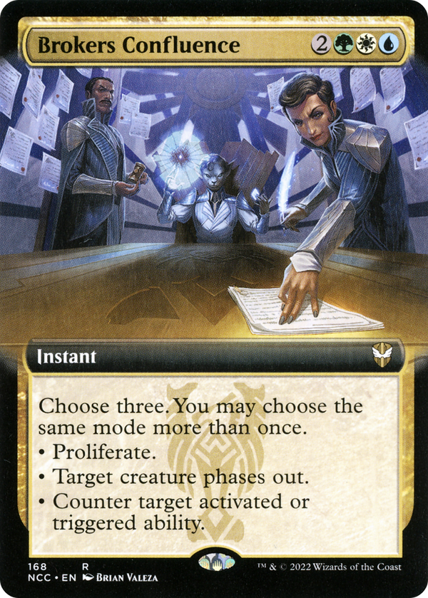 Brokers Confluence (Extended Art) (NCC-168) - New Capenna Commander: (Extended Art)