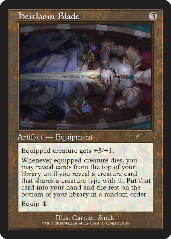 Heirloom Blade (Retro Frame) (WPN-001) - Wizards Play Network 2024 Foil
