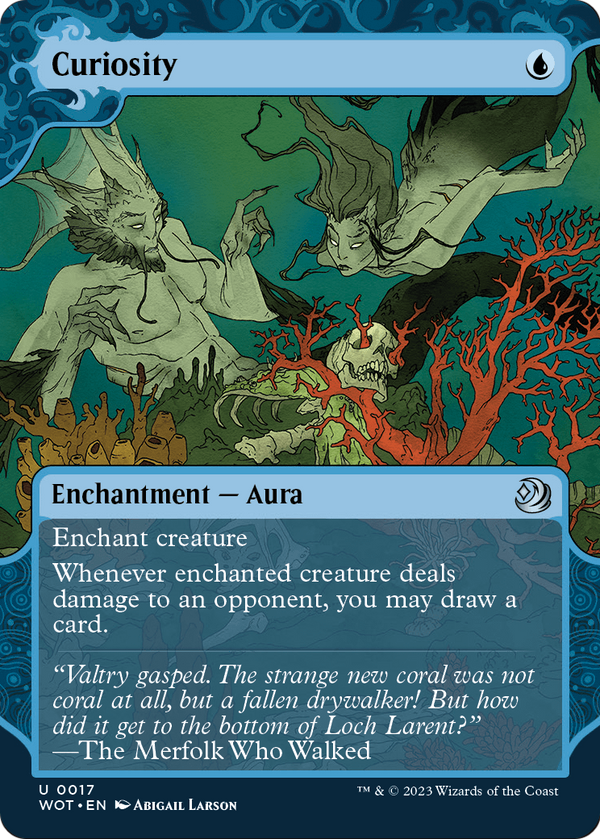Curiosity (WOT-017) - Wilds of Eldraine: Enchanting Tales: (Showcase) (Borderless)
