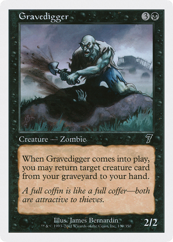 Gravedigger (7ED-139) - 7th Edition Foil