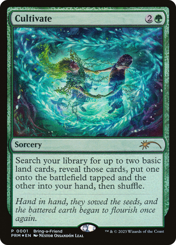 Cultivate (Bring-a-Friend Promo) (UMP-001) - Wizards Play Network 2023 Foil