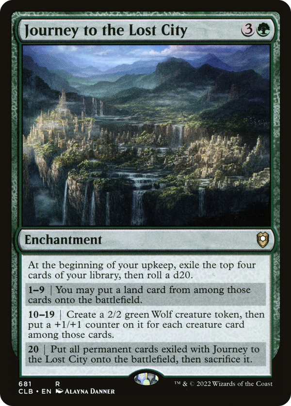 Journey to the Lost City (CLB-681) - Commander Legends: Battle for Baldur's Gate