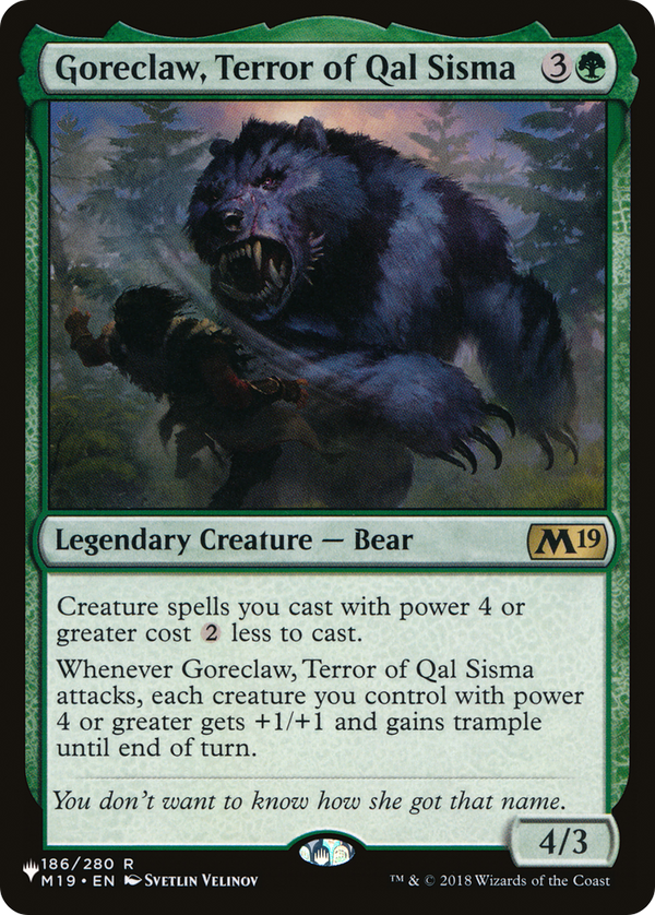 Goreclaw, Terror of Qal Sisma (LIST-M19-186) - The List Reprints