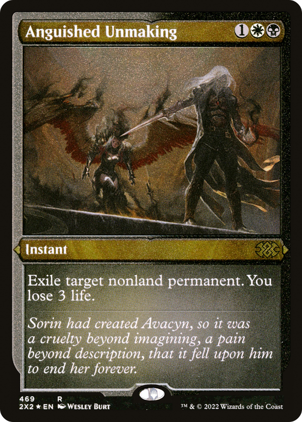 Anguished Unmaking (Foil Etched) (2X2-469) - Double Masters 2022 Foil