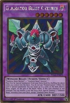 Gladiator Beast Gyzarus (PGL2-EN079) - Premium Gold: Return of the Bling 1st Edition