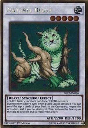 Naturia Beast (PGL2-EN086) - Premium Gold: Return of the Bling Unlimited