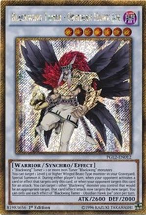 Blackwing Tamer - Obsidian Hawk Joe (PGL2-EN012) - Premium Gold: Return of the Bling Unlimited