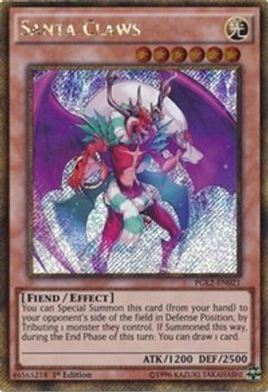Santa Claws (PGL2-EN021) - Premium Gold: Return of the Bling Unlimited