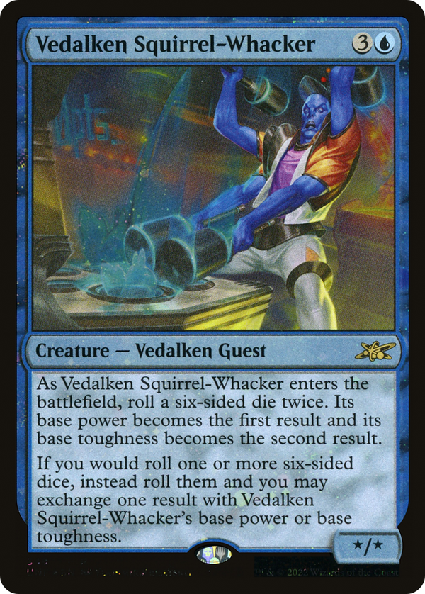 Vedalken Squirrel-Whacker (Galaxy Foil) (UNF-349) - Unfinity Foil