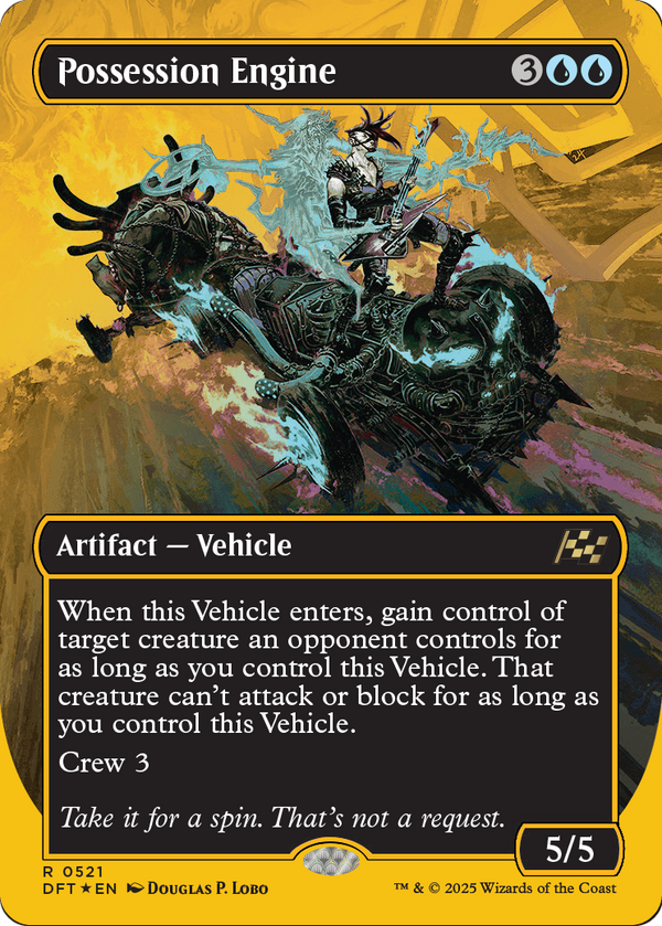 Possession Engine (Borderless) (First-Place Foil) (DFT-521) - Aetherdrift Foil