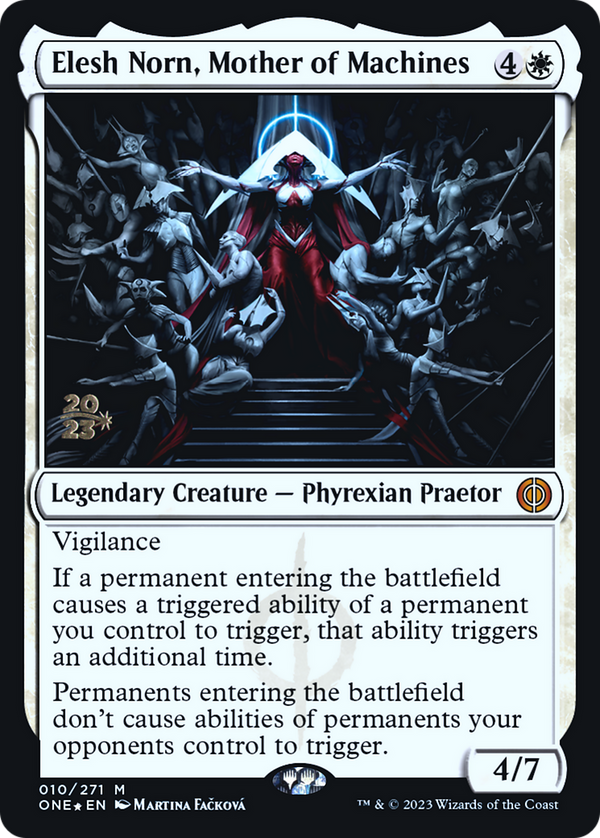 Elesh Norn, Mother of Machines (PRE-010) - Phyrexia: All Will Be One Promos Foil