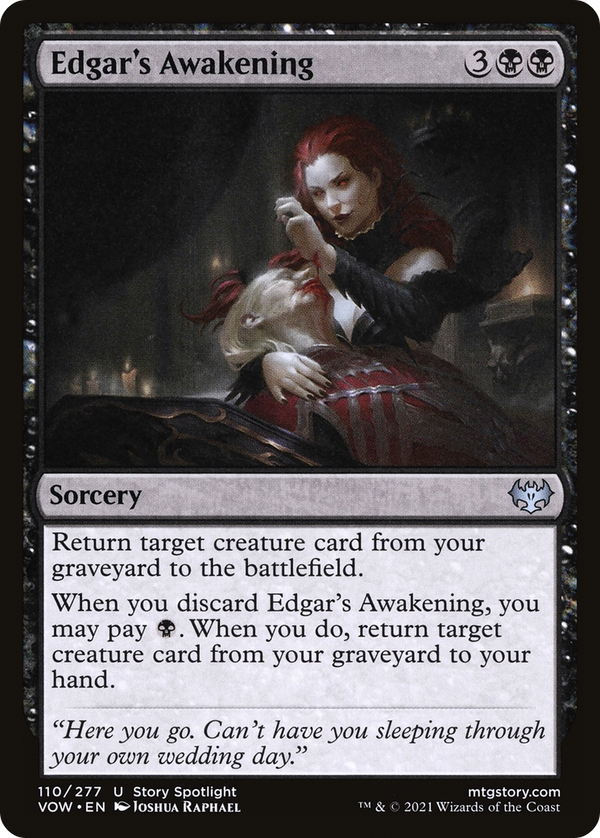 Edgar's Awakening (VOW-110) - Innistrad: Crimson Vow Foil